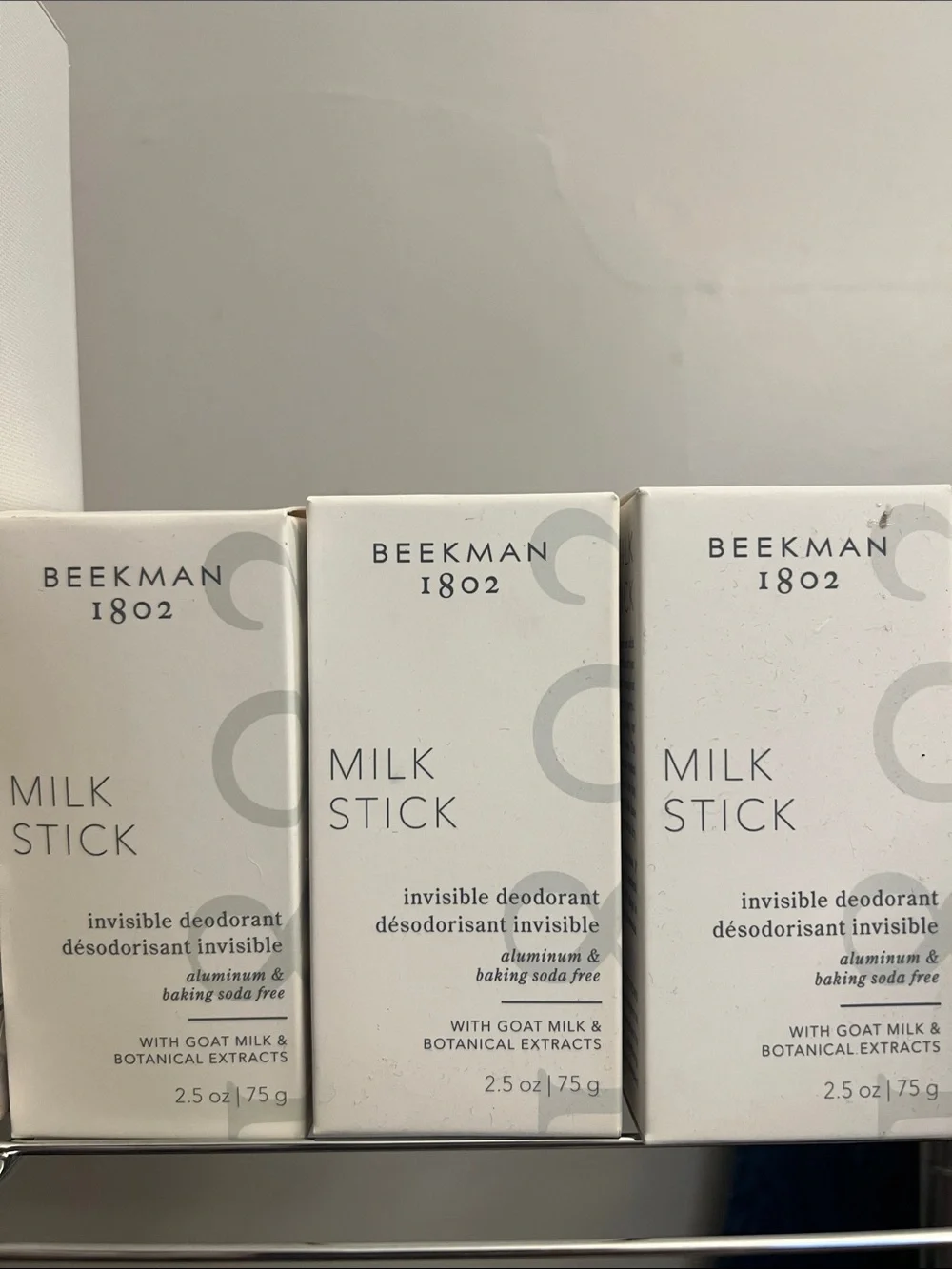 Beekman 1802 White Milk Stick Invisible Deodorant & Pure Goat Milk Body Care Set